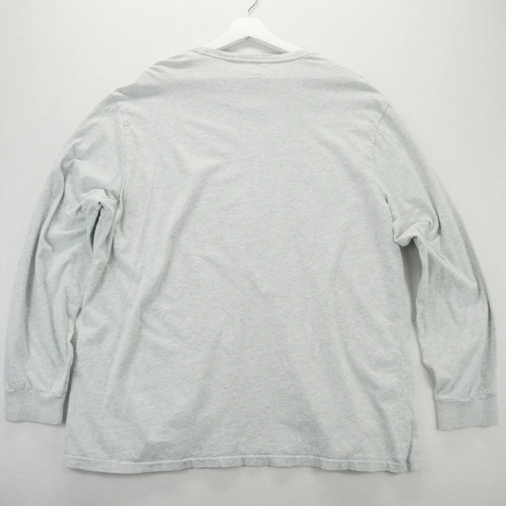 Polo Ralph‎ Lauren Mens 2XL Long Sleeve T-Shirt Heather Grey Pony Logo Crew Neck